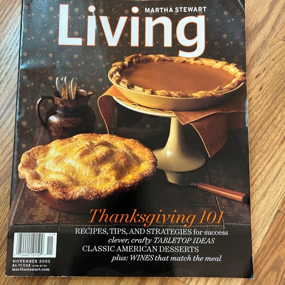 2005 November Martha Stewart LIVING Magazine Thanksgiving Recipes Tips Holidays - Picture 1 of 8